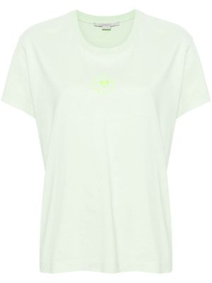 Stella McCartney t-shirt Lovestruck Logo en coton - Vert