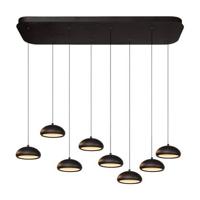 Atmooz Pallaton - Hanglamp - Zwart - 8 Lampen - Rond - 40x130x125 cm