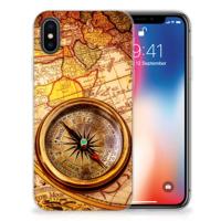 Apple iPhone X | Xs | Silliconen Back Cover | Kompas Apple iPhone X | Xs | Silliconen Back Cover | Kompas