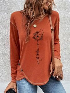 Loose Dandelion Casual Jersey T-Shirt