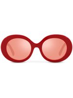 Dolce & Gabbana Eyewear lunettes de soleil à monture ronde - Rouge