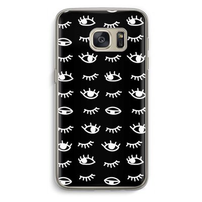 Eye pattern #3: Samsung Galaxy S7 Transparant Hoesje