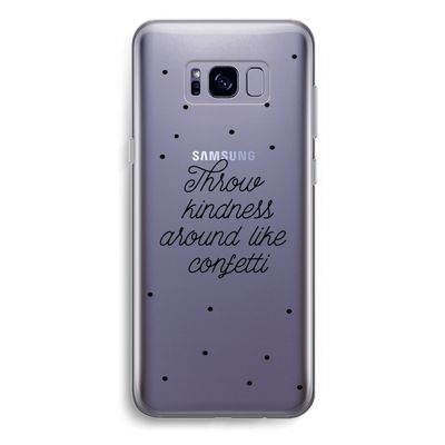 Confetti: Samsung Galaxy S8 Plus Transparant Hoesje