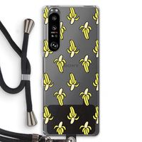 Bananas: Sony Xperia 1 III Transparant Hoesje met koord