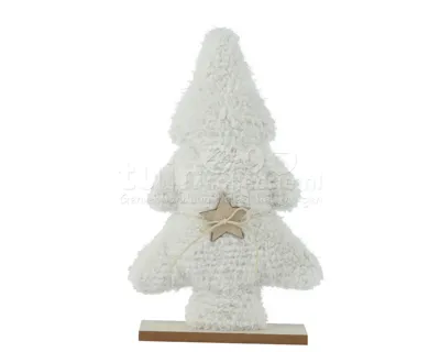 Kerstboompje Polyester Wit 38cm