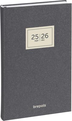 Brepols schoolagenda Saturnus 16 maanden Essenz, antraciet, 2025-2026