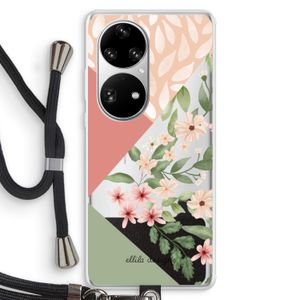 Sweet heaven geometrics: Huawei P50 Pro Transparant Hoesje met koord