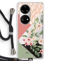 Sweet heaven geometrics: Huawei P50 Pro Transparant Hoesje met koord