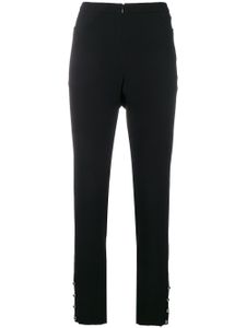 CHANEL Pre-Owned high waist tailored trousers - Noir