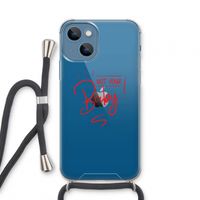 Not Your Baby: iPhone 13 mini Transparant Hoesje met koord