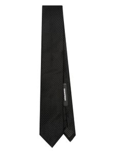 DSQUARED2 dot-print pointed tie - Noir