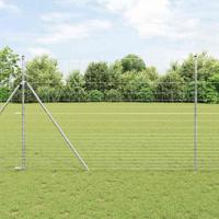 Weidehekwerk Zilver 25 x 1.6 m Gegalvaniseerd staal