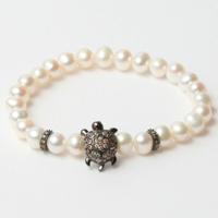 Lancaster JLA-BR-TURTLE-4-WH 16 mm Dames armband