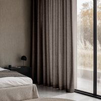 Gordijnen met Linnen Look - Haken of Ringen maat: 250 x 300 cm - materiaal: Polyether/Velours - Dekbed-Discounter.nl