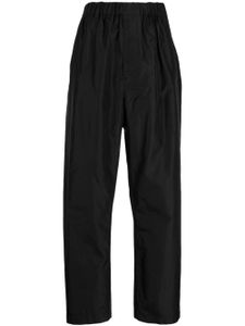 LEMAIRE pantalon ample en soie à taille-haute - Noir