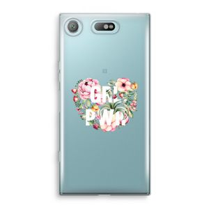 GRL PWR Flower: Sony Xperia XZ1 Compact Transparant Hoesje