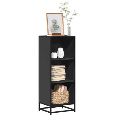 Boekenkast 40x35x107,5 cm bewerkt hout zwart