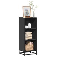 Boekenkast 40x35x107,5 cm bewerkt hout zwart Boekenkast 40x35x107,5 cm bewerkt hout zwart