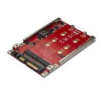 StarTech.com Dubbel sleufs M.2 schijf naar SATA adapter voor 2.5" drive bay RAID - thumbnail