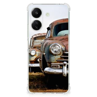 Xiaomi Redmi 13C 4G Anti-shock Hoesje met foto Vintage Auto