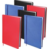 Dresz Rekbare Boeken A4 Formaat - 6-Pack (zwart, blauw rood)