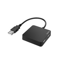 Hama 00200121 interface hub USB 2.0 480 Mbit/s Zwart