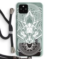 Oh Deer: Pixel 5a 5G Transparant Hoesje met koord