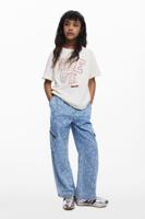 Baggy jeans met print - BLUE - 13/14 Baggy jeans met print - BLUE - 13/14