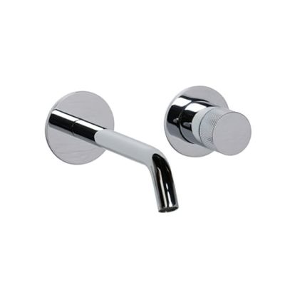 Blue Label Brondby Facet inbouw wastafelkraan 18 cm uitloop rond chroom glans