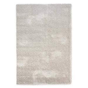 Tapeso Hoogpolig vloerkleed velvet - Posh lichtzilver - 240x340 cm