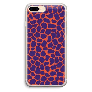 Purple Giraffe: iPhone 7 Plus Transparant Hoesje