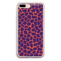 Purple Giraffe: iPhone 7 Plus Transparant Hoesje