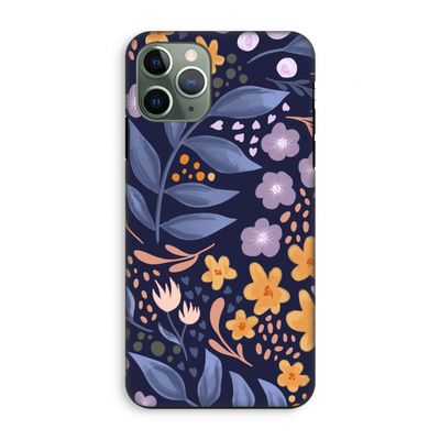 Flowers with blue leaves: iPhone 11 Pro Tough Case
