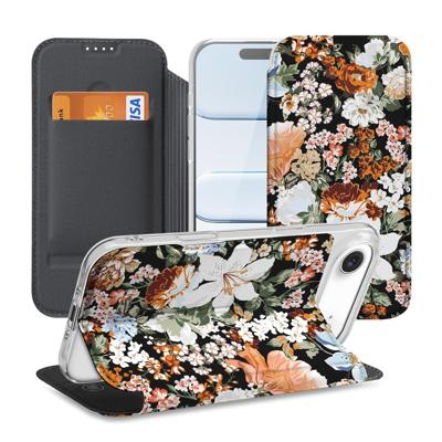 iPhone Air | Flip Style Cover | Dark Flowers