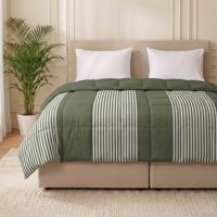 1+1 Gratis Wasbaar Easy Dekbed Zonder Overtrek - Zonder Overtrek - Vertical Lines - Dekbed-Discounter.nl