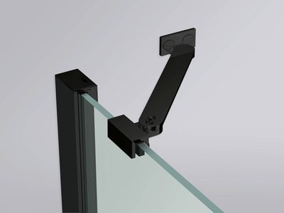 Novellini Muursteun 25 cm Mat Zwart Novellini Muursteun 25 cm Mat Zwart