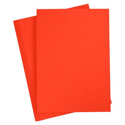 Creativ Company Gekleurd karton helder rood a4, 20 vel