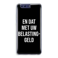 Belastinggeld - Zwart: Honor 9 Transparant Hoesje