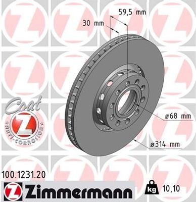 Remschijf Coat Z 100123120