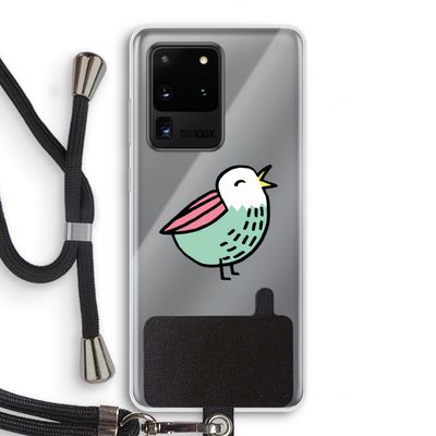 Birdy: Samsung Galaxy S20 Ultra Transparant Hoesje met koord