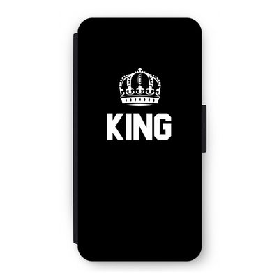 King zwart: iPhone 12 Flip Hoesje