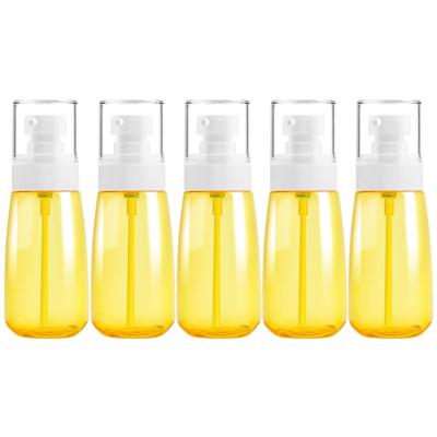 5 STKS reizen plastic flessen lekvrije draagbare reisaccessoires kleine flessen containers 60ml (geel)