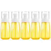 5 STKS reizen plastic flessen lekvrije draagbare reisaccessoires kleine flessen containers 60ml (geel)