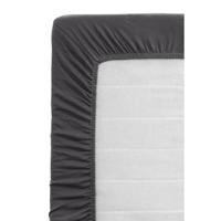 Leen Bakker - Hoeslaken Recycled - Antraciet - 160x200 Cm - Polyester - Grijs