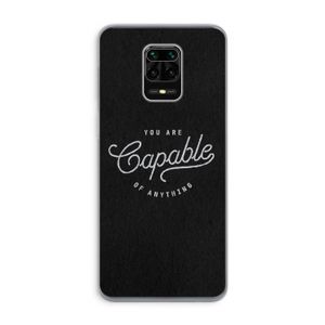 Capable: Xiaomi Redmi Note 9 Pro Transparant Hoesje