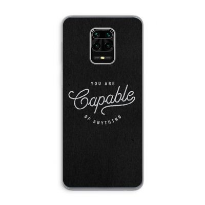 Capable: Xiaomi Redmi Note 9 Pro Transparant Hoesje