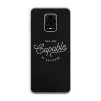Capable: Xiaomi Redmi Note 9 Pro Transparant Hoesje