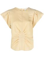 ISABEL MARANT blouse Tullya à détails plissés - Jaune - thumbnail