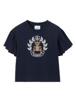 Burberry Kids t-shirt en coton à imprimé Thomas Bear - Bleu - thumbnail