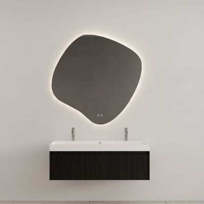 Badkamermeubel Gliss Design Timotheus 140 cm Black Veneer (Keuze Wastafel)